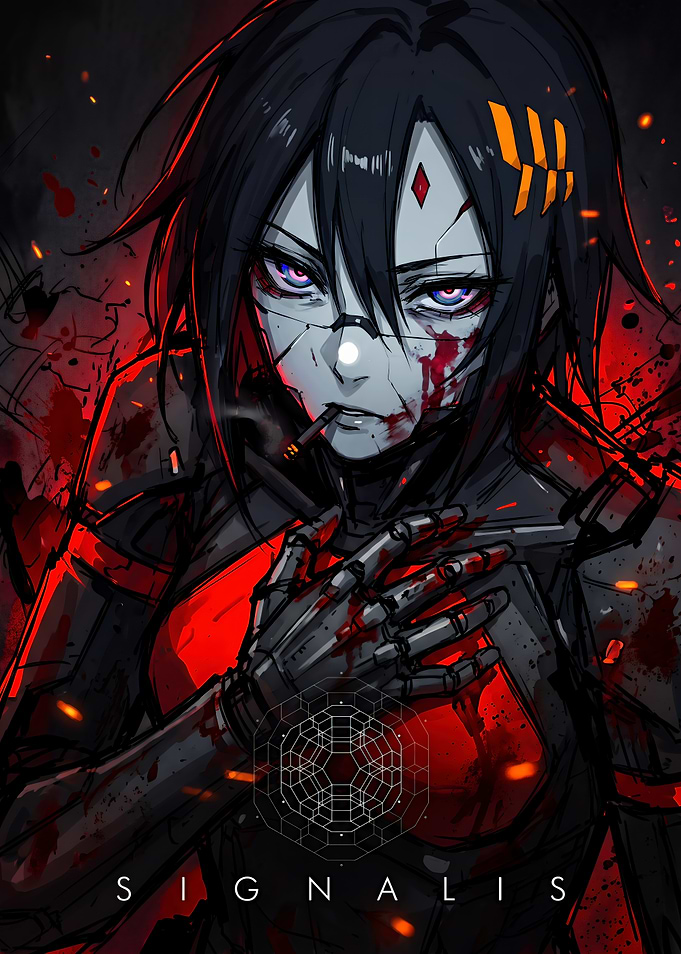 Elster from Signalis Digital Art