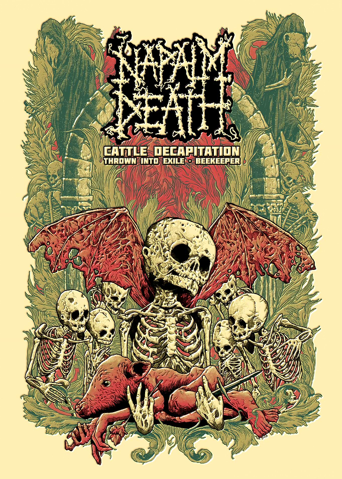 Napalm Death Concert Poster Art