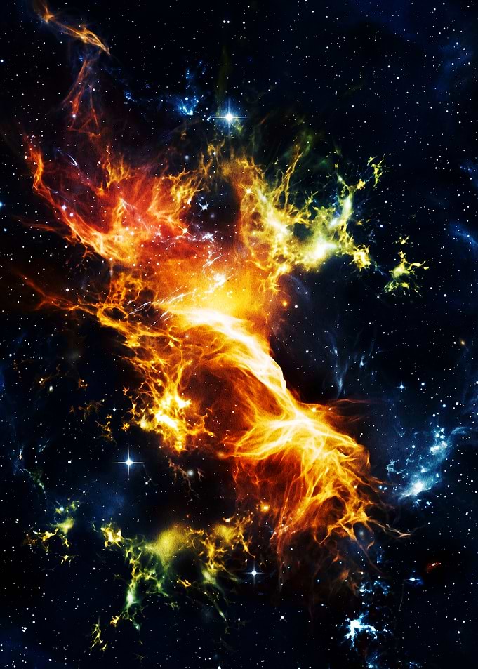 Vibrant Cosmic Nebula in Deep Space