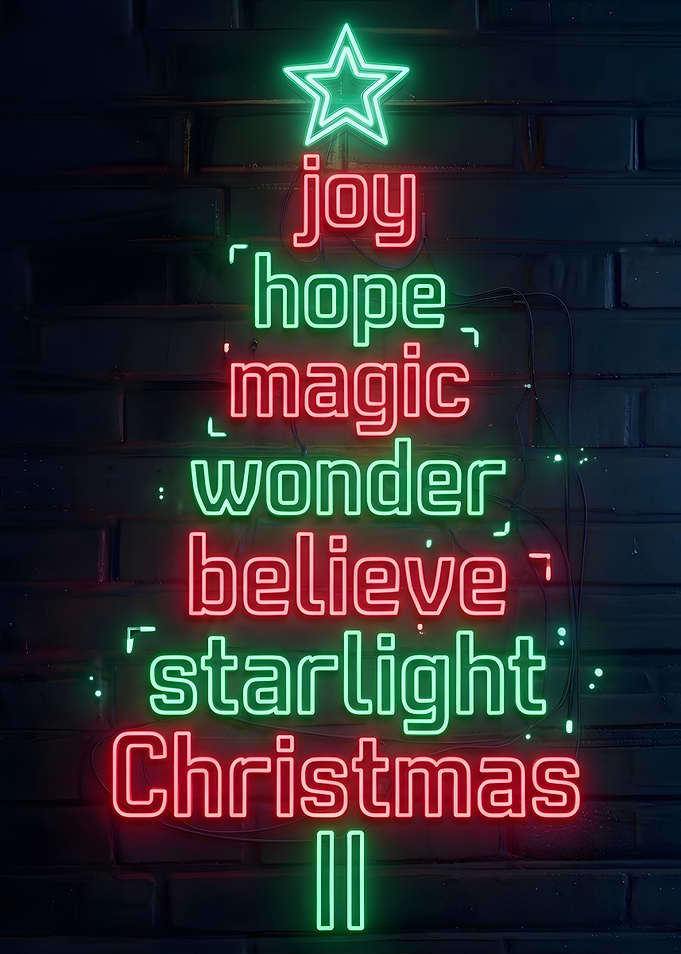 Neon Christmas Tree