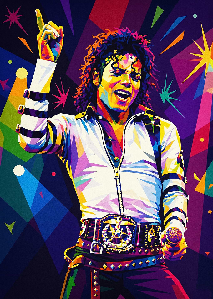 Pop Star Music Icon WPAP Art Poster