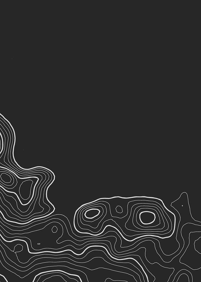Minimalist Topographic Map Contour Lines