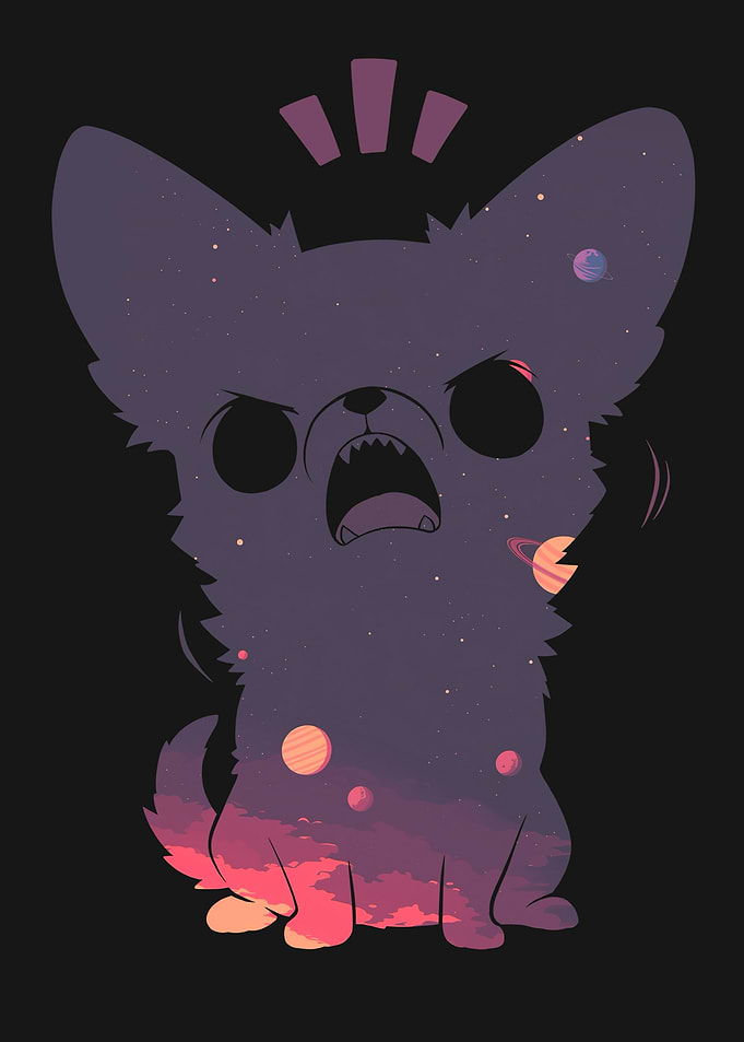 Chihuahua Dog Night Stars Galaxy