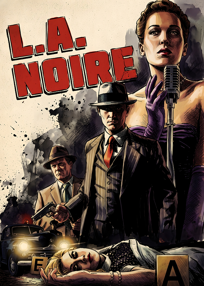 L.A. Noire Video Game Poster