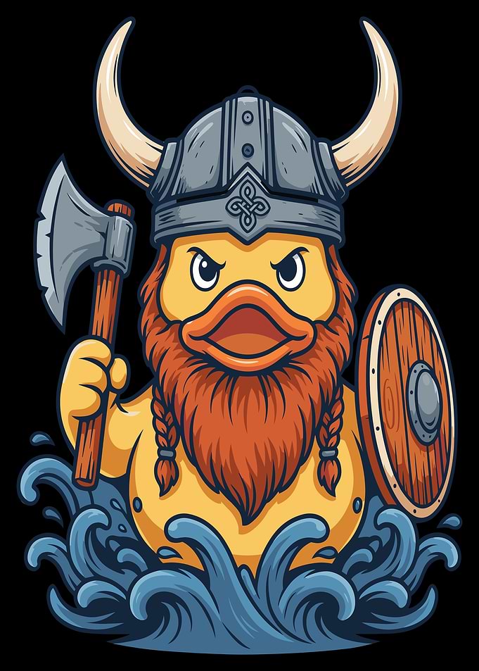 Fierce Viking Rubber Duck Warrior