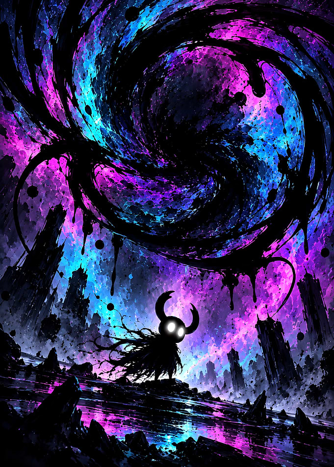 Hollow Knight in Cosmic Void