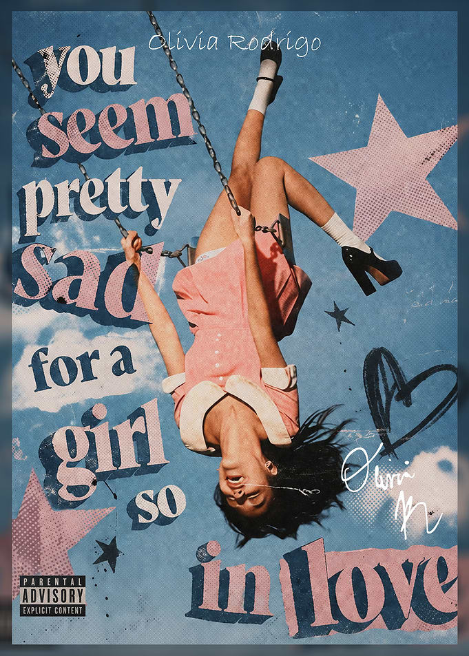 Olivia Rodrigo Music Poster Art