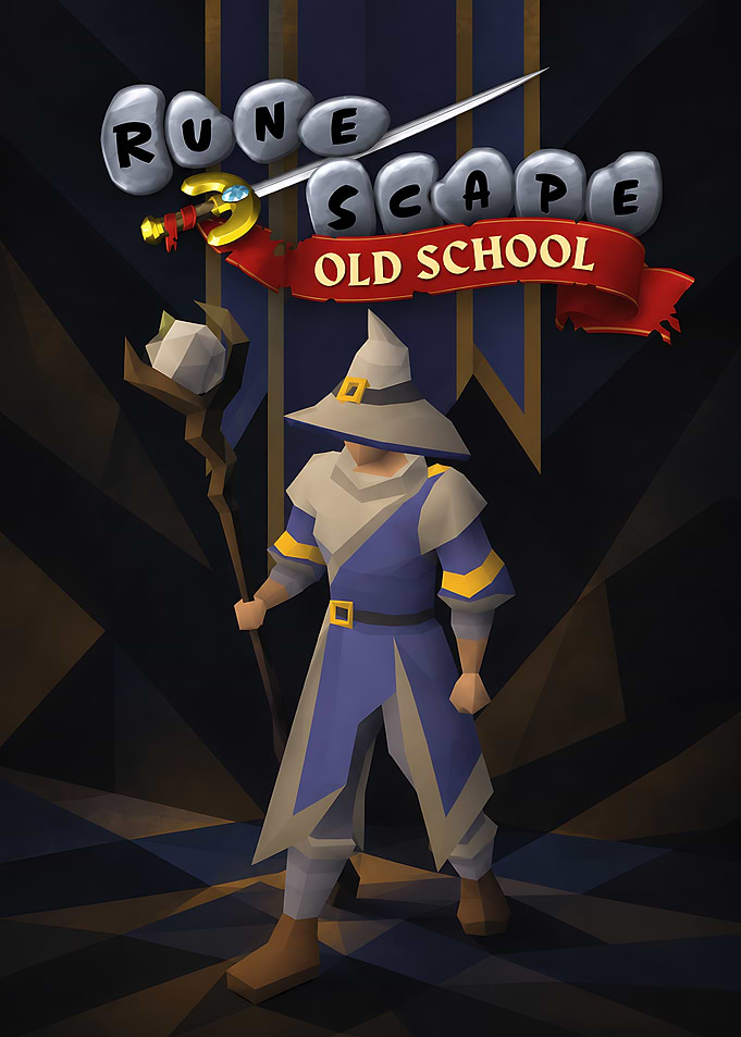 Old School RuneScape Wizard Character Art