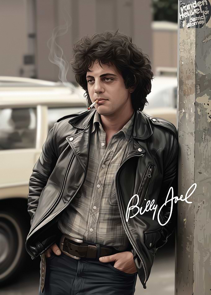 Billy Joel Portrait Illustration