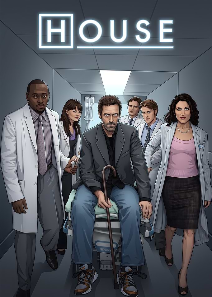 House M.D. Cast Illustration