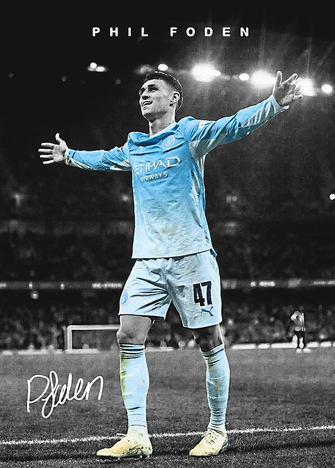 Phil Foden Manchester Celebration