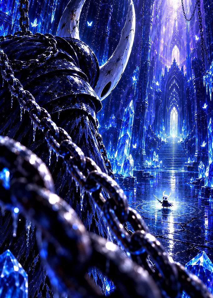 Hollow Knight in Crystal Peak