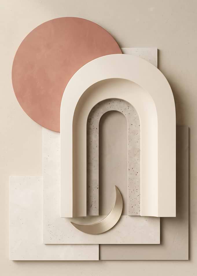 Luxury Minimalist Abstract Geometric Wall Art