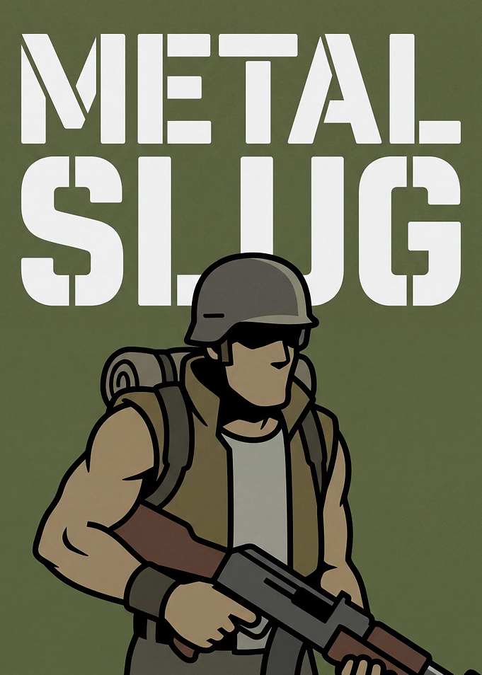 Metal Slug Soldier Minimalist Poster