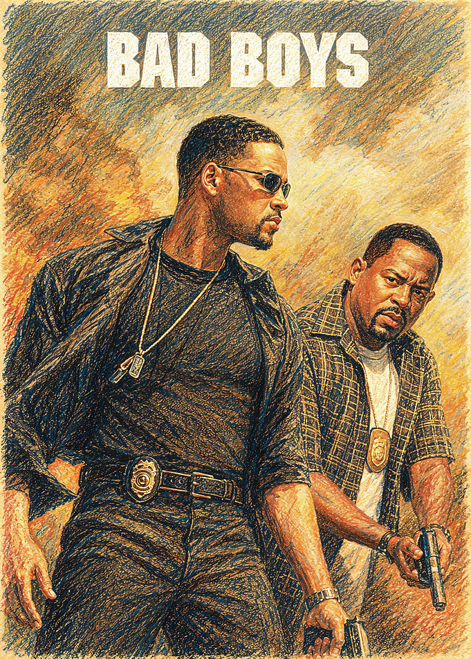 Bad Boys Movie Poster Art