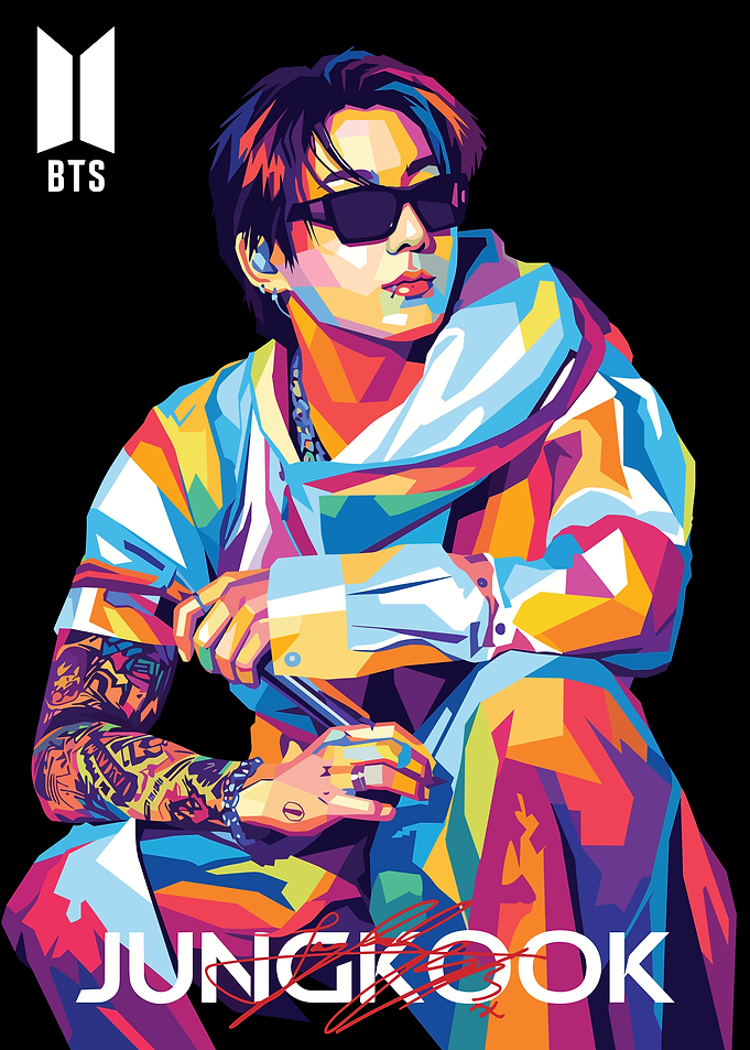 Jungkook BTS Pop Art Portrait