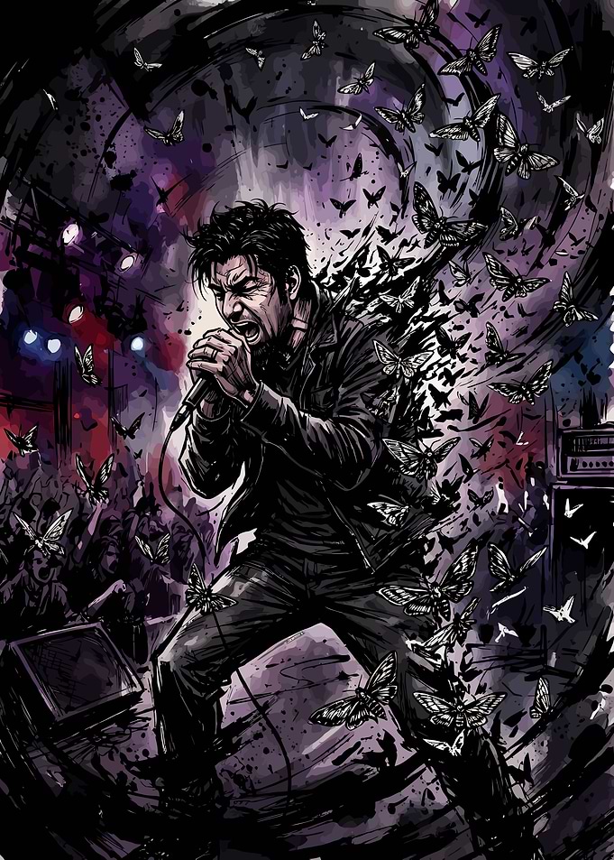 Chino Moreno Deftones Butterfly Art