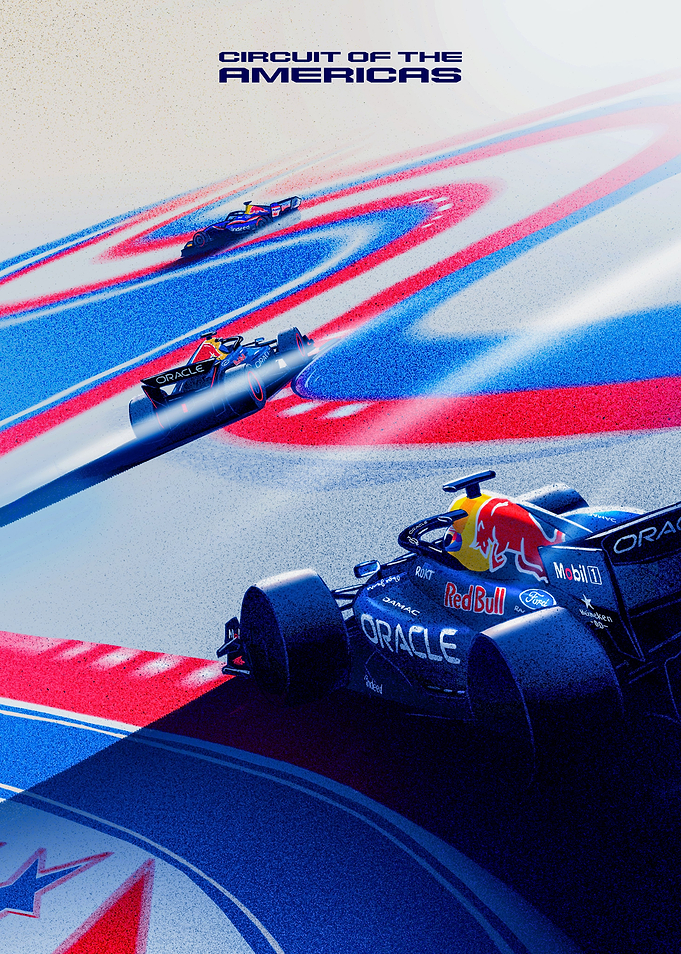 Red Bull Racing COTA Poster