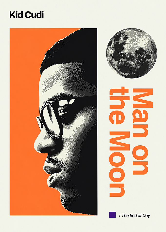 Kid Cudi Man on the Moon Poster
