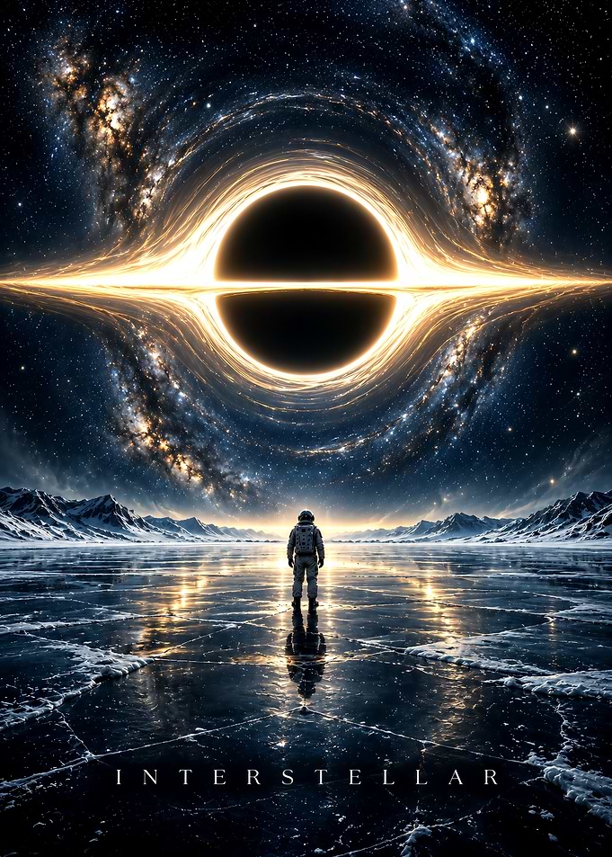 Interstellar Astronaut Before Black Hole