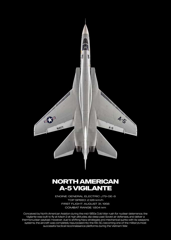 North American A-5 Vigilante Poster