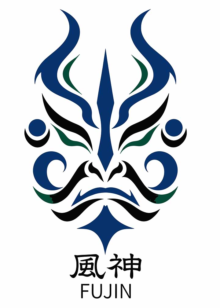 Fujin Japanese Wind God Mask Design