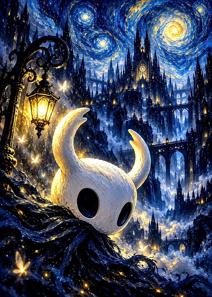 Hollow Knight Starry Night Mashup
