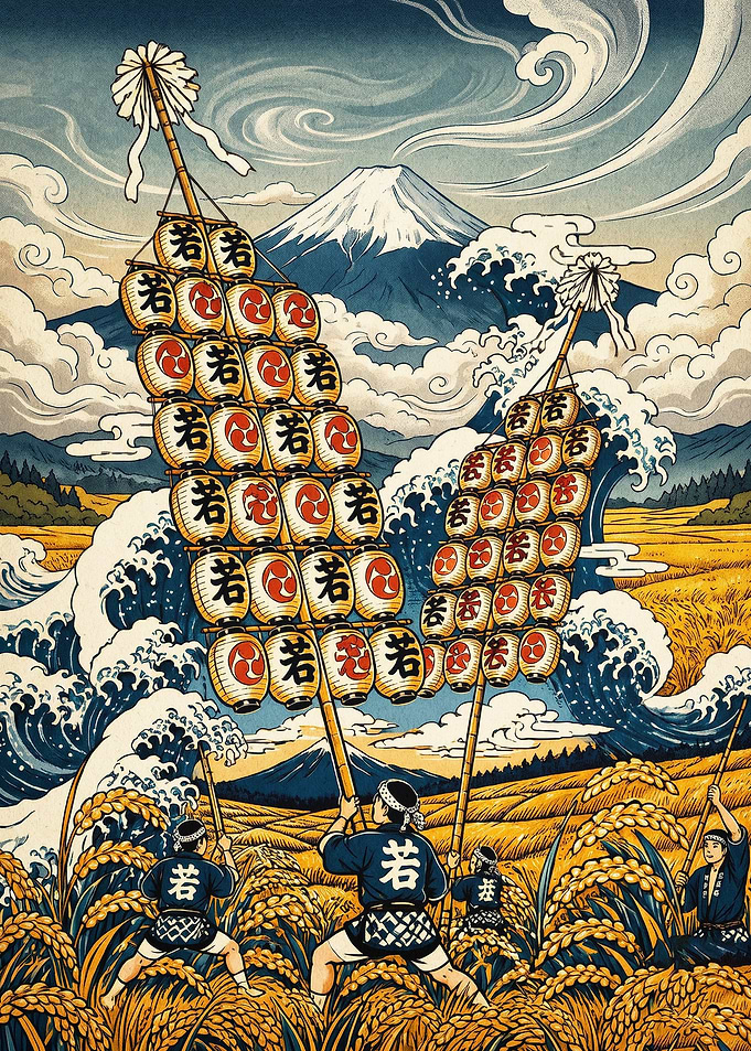 Japan Mount Fuji Ukiyo-e Art Poster