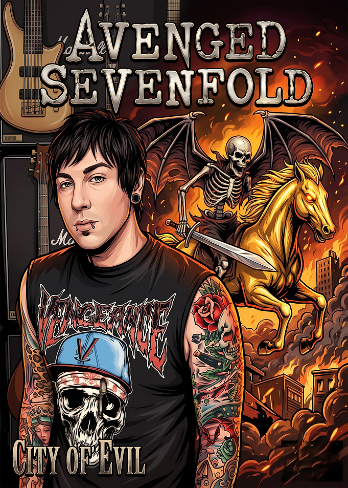 Avenged Sevenfold City of Evil Poster