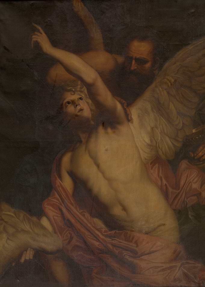 Classical Oil Painting of Angelic Figures