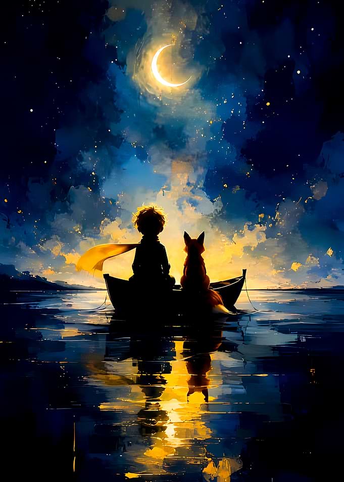 The Little Prince and Fox Boat