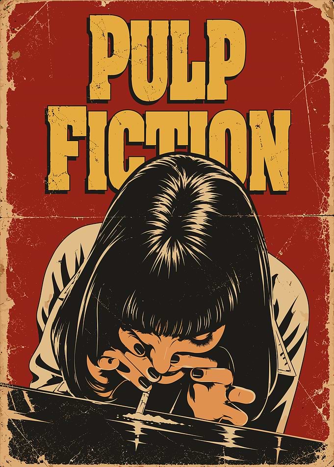 Pulp Fiction Mia Wallace Poster