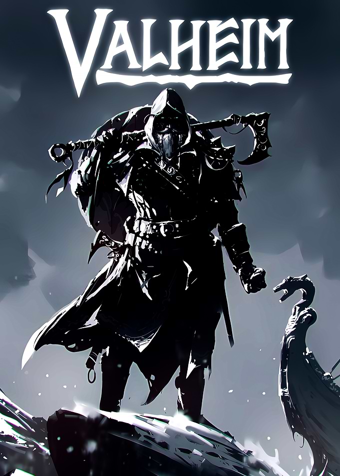 Valheim Viking Warrior Poster