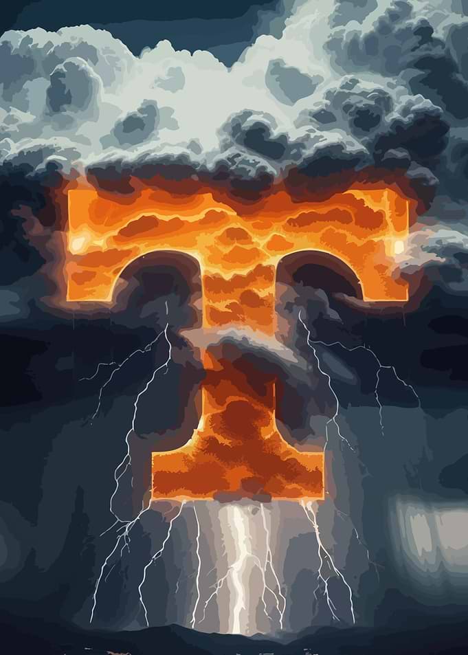 Tennessee Volunteers Storm Logo Art