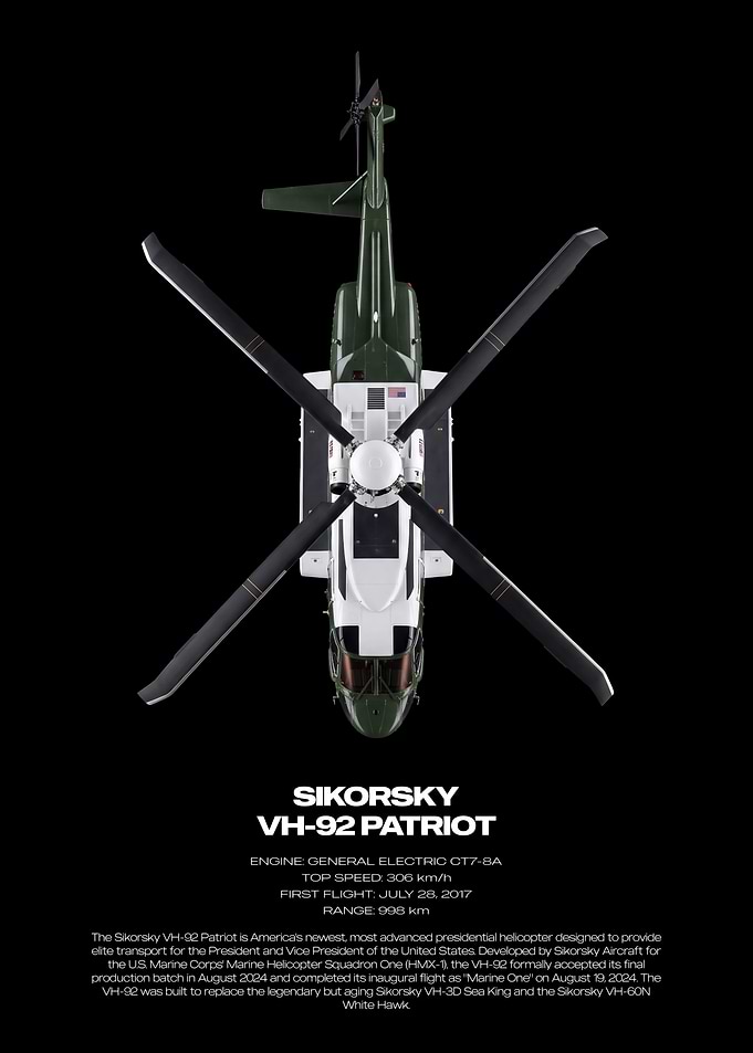 Sikorsky VH-92 Patriot Helicopter Poster