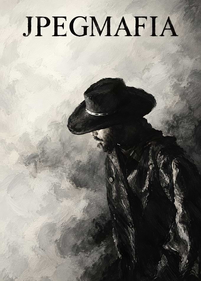 JPEGMAFIA Cowboy Portrait Painting