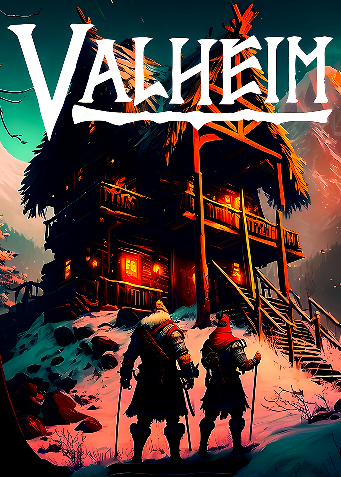 Valheim Viking Warriors at Cabin