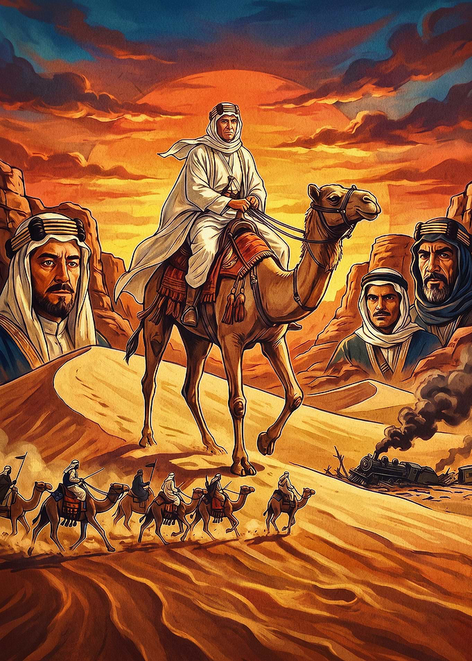 Lawrence Arabian Desert Retro Art