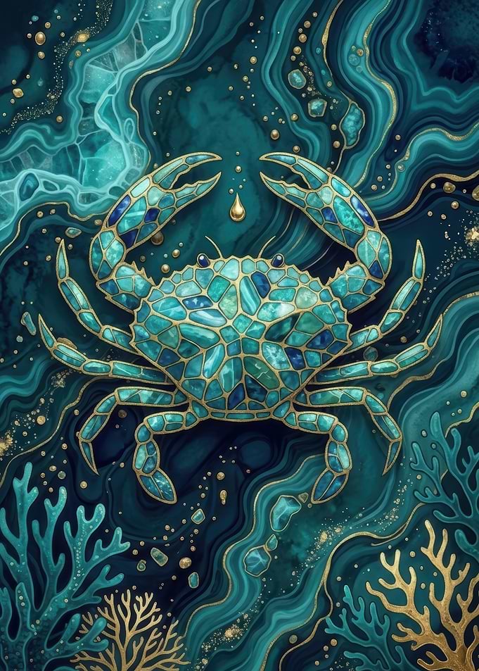 Jeweled Crab Deep Sea Beauty