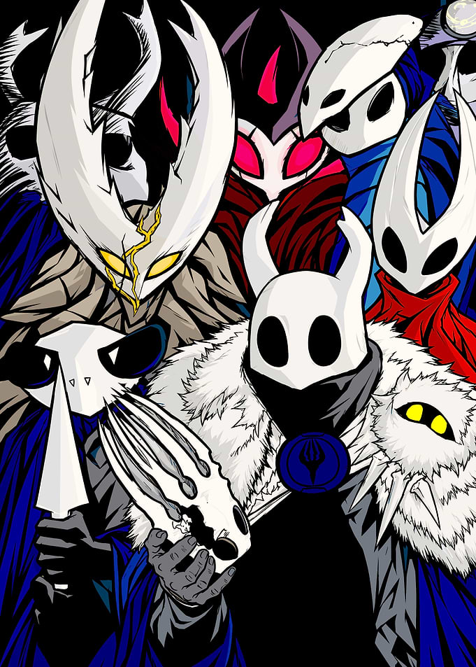 Hollow Knight Character Ensemble Illustration