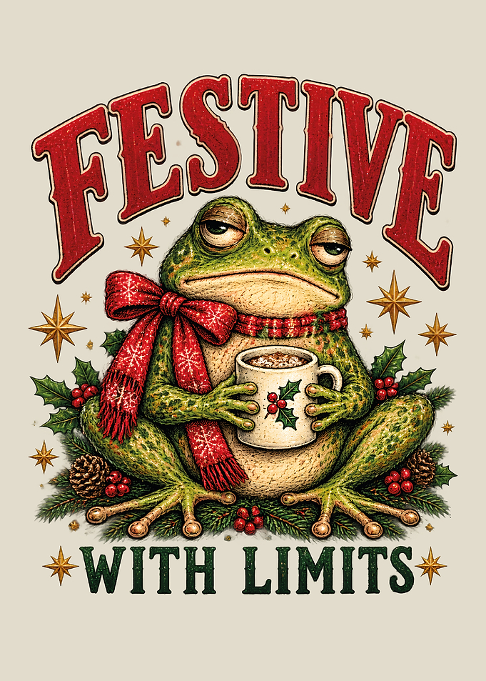 Festive With Limits Grumpy Frog