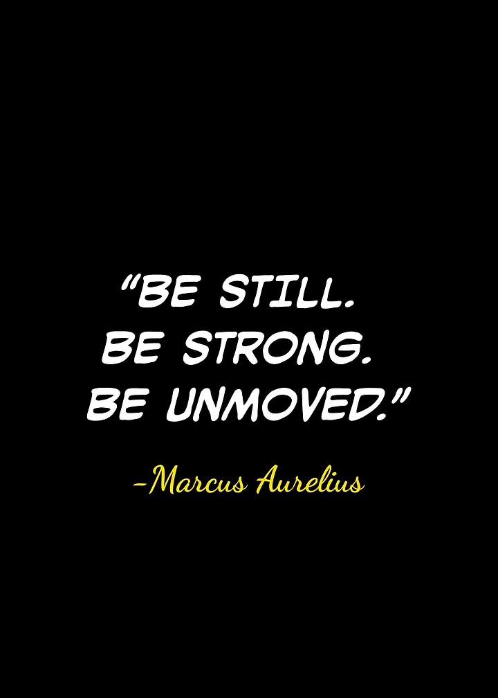 Marcus Aurelius Inspirational Quote Poster