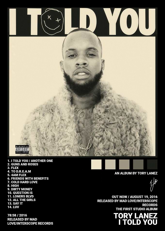 Tory Lanez I Told You Album Poster