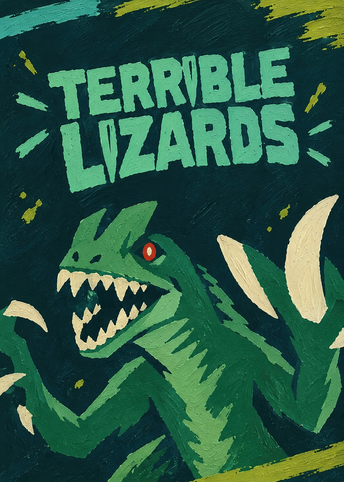 Terrible Lizards Dinosaur Poster