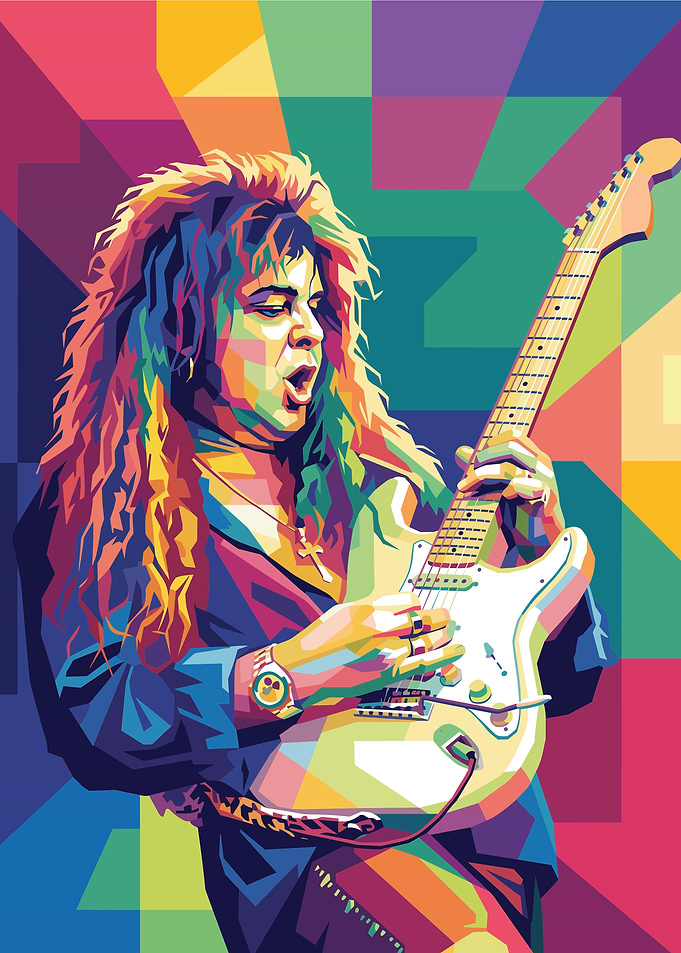 Yngwie Malmsteen Pop Art Portrait