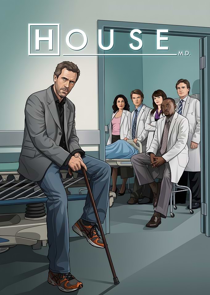 House M.D. Cast Illustration