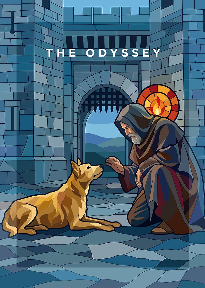 The Odyssey Odysseus and Argos Poster