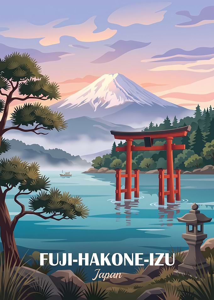 Fuji-Hakone-Izu National Park Travel Poster