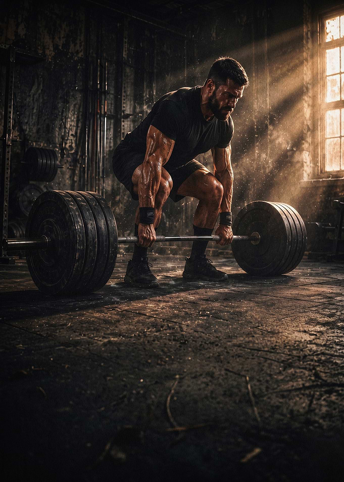 Gym Deadlift Workout Fitness Poster
