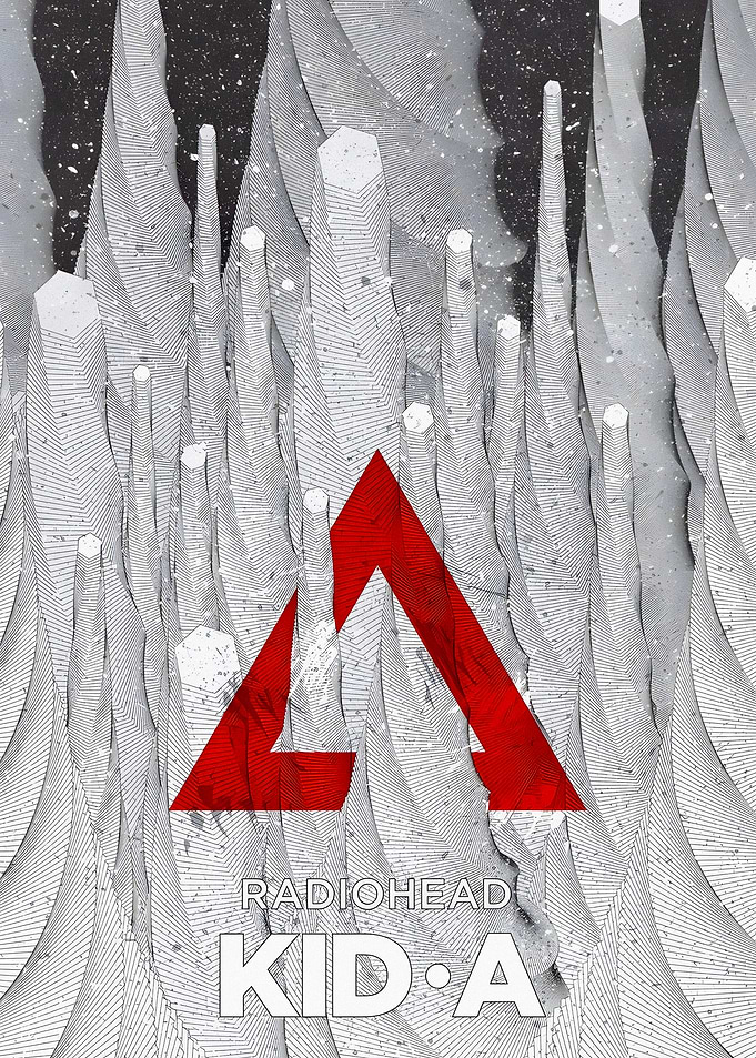 Radiohead Kid A Album Art Poster
